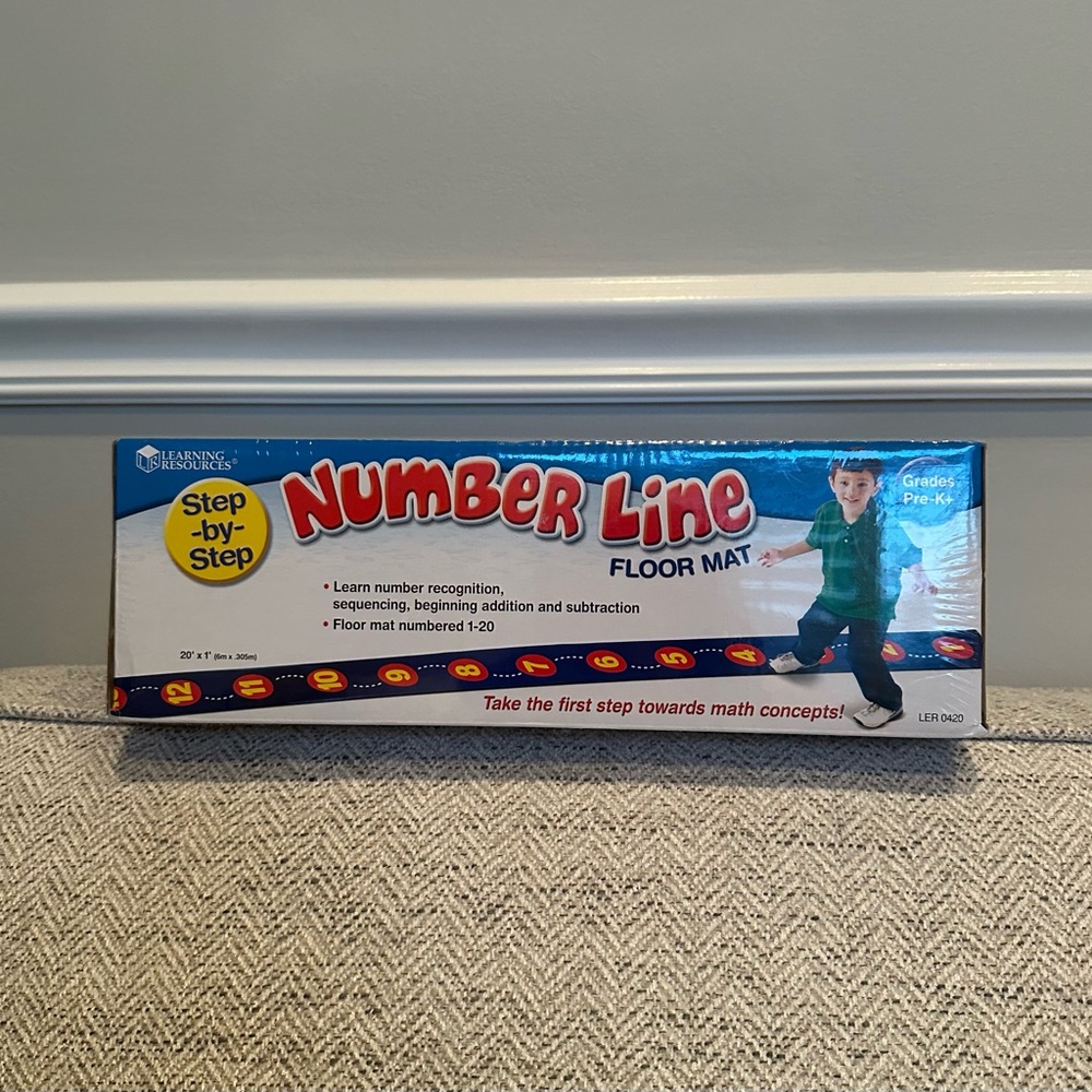 Learning Resources Number Line Floor Mat - Blue